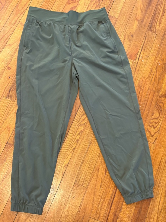 90 Degree By Reflex Pants - 90 Degree By Reflex Olive Athletic Joggers with Elastic Cuffs